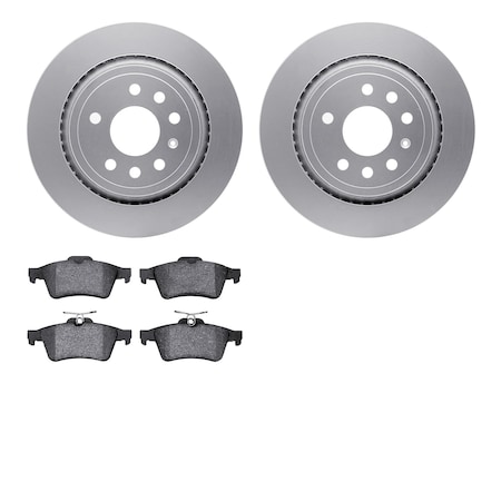 4502-65039, Geospec Rotors With 5000 Advanced Brake Pads,  Silver